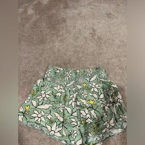 Aerie XS flowy beach shorts floral patterned